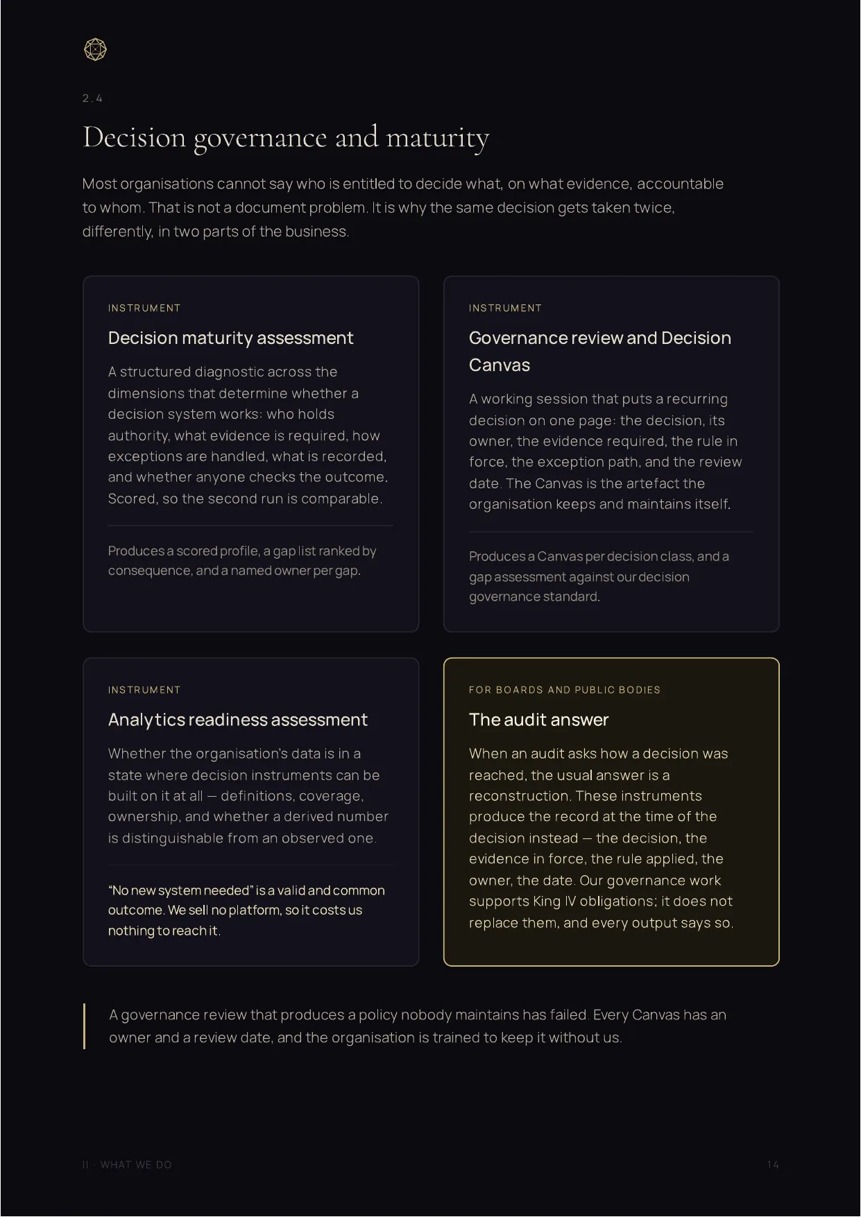 Company Profile, page 14