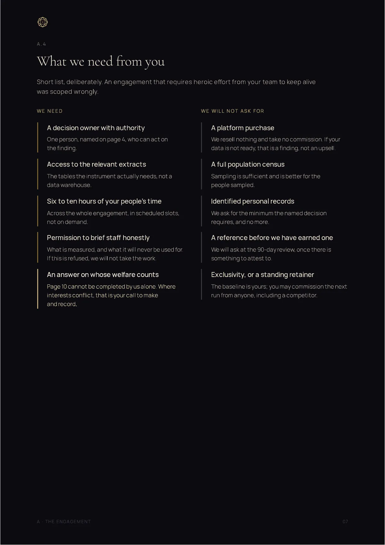Engagement Pack, page 7