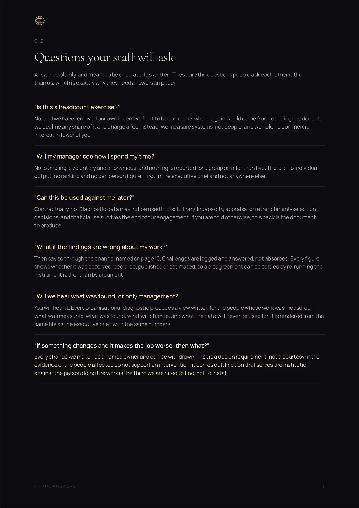Engagement Pack, page 13