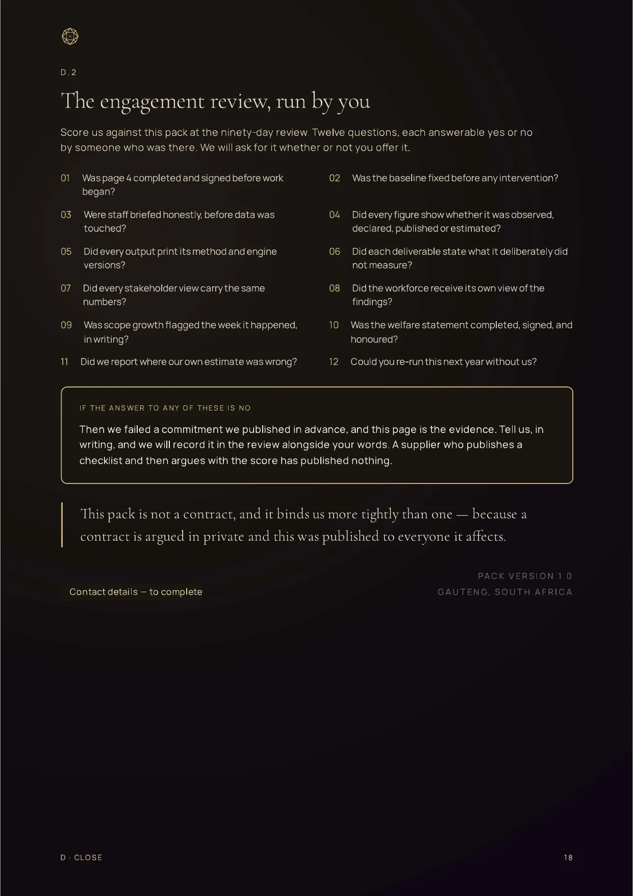 Engagement Pack, page 18