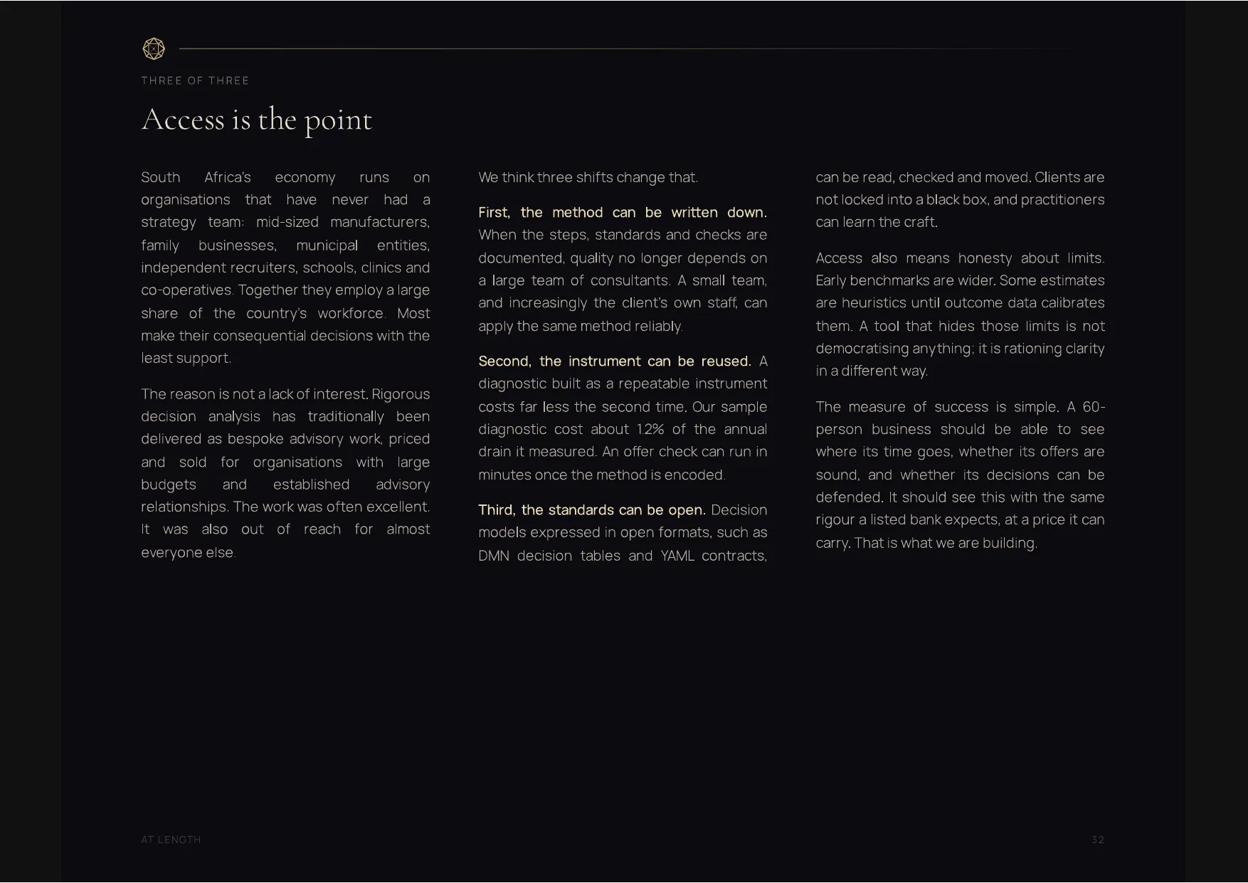 Seeing Clearly, page 32