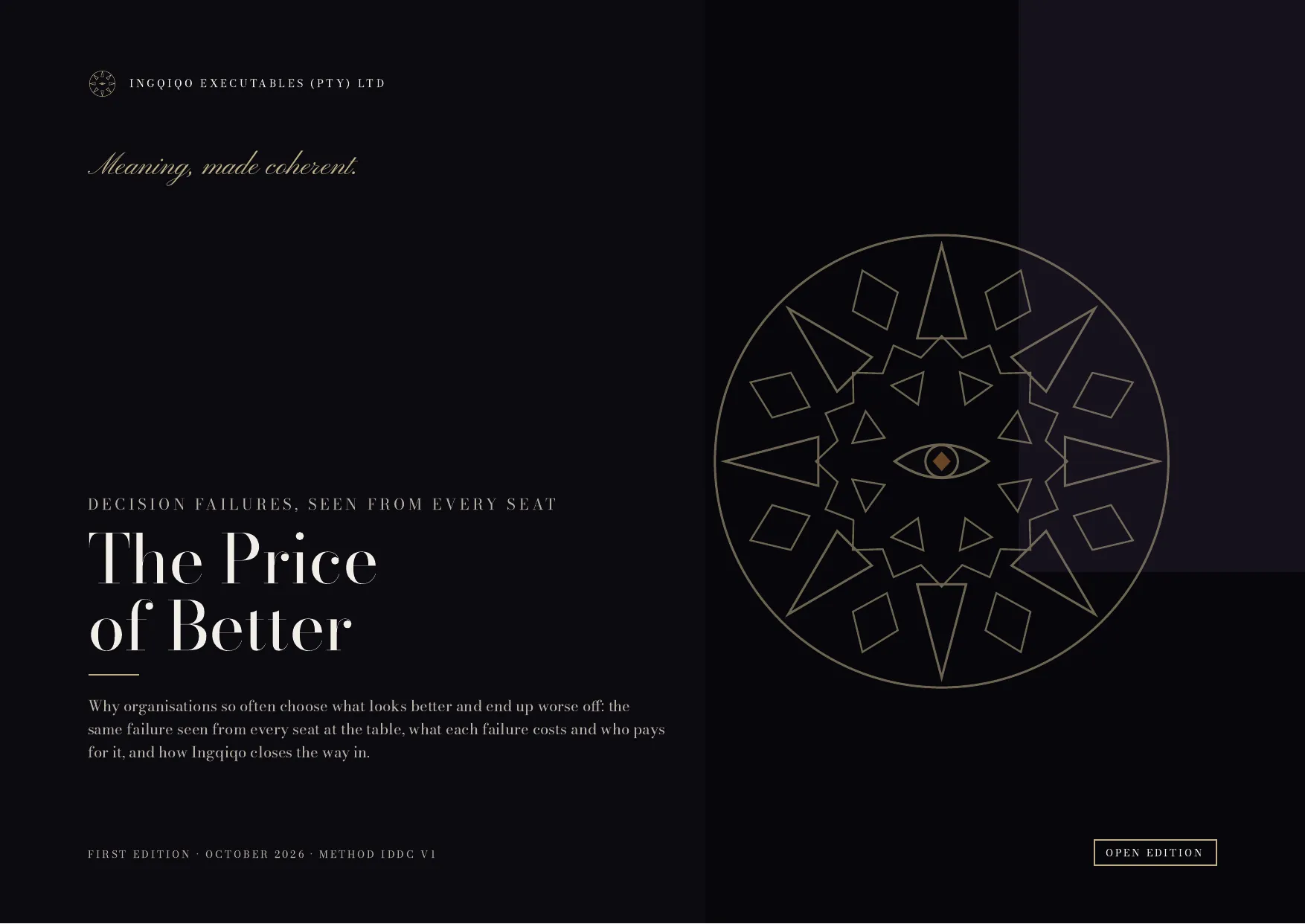 The Price of Better, page 1